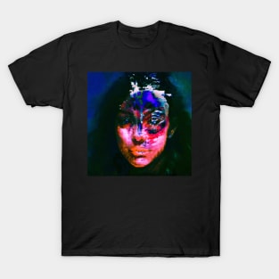 Dirty - Glitch Art Abstract Portrait T-Shirt